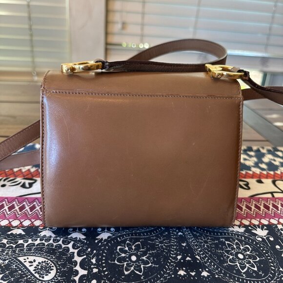 Salvatore Ferragamo Gancini Mini Tan Crossbody - Picture 4 of 15